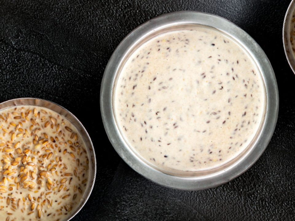 Pumpbare Sauerteig-Pasten mit Sprossen und Körnern: Sprossenpaste Weizen, Multikornpaste und Roggenquellkörner Paste