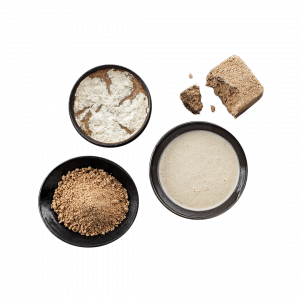 Various BÖCKER sourdough starters in liquid and dried form